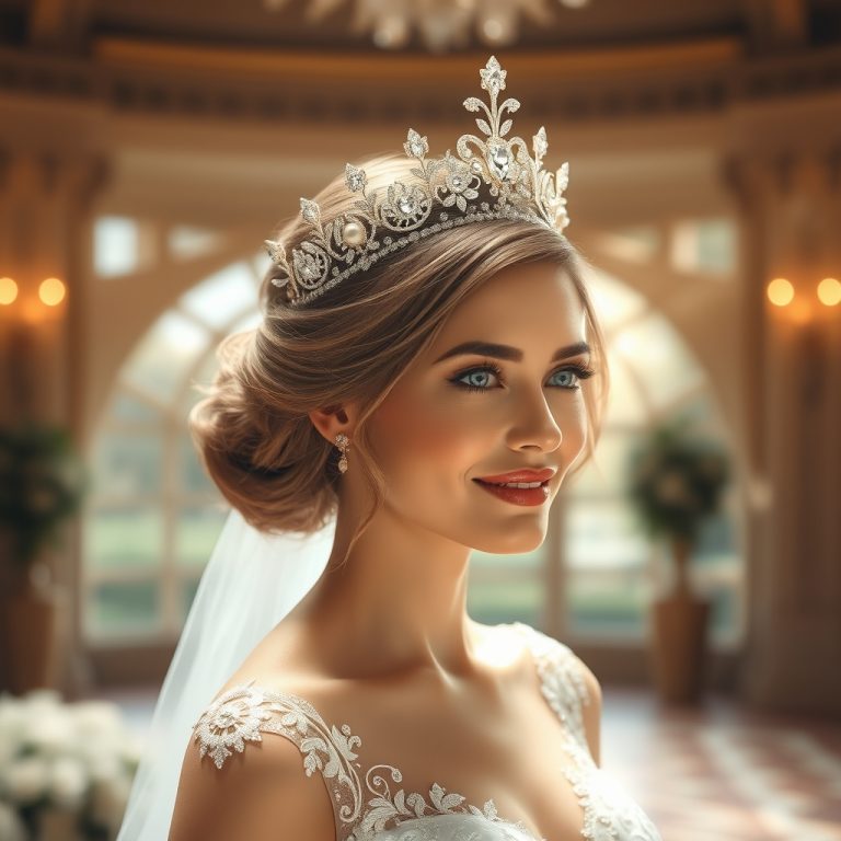 Regal Reverie: The Allure of Vintage Tiaras and Custom Crowns in Modern Weddings