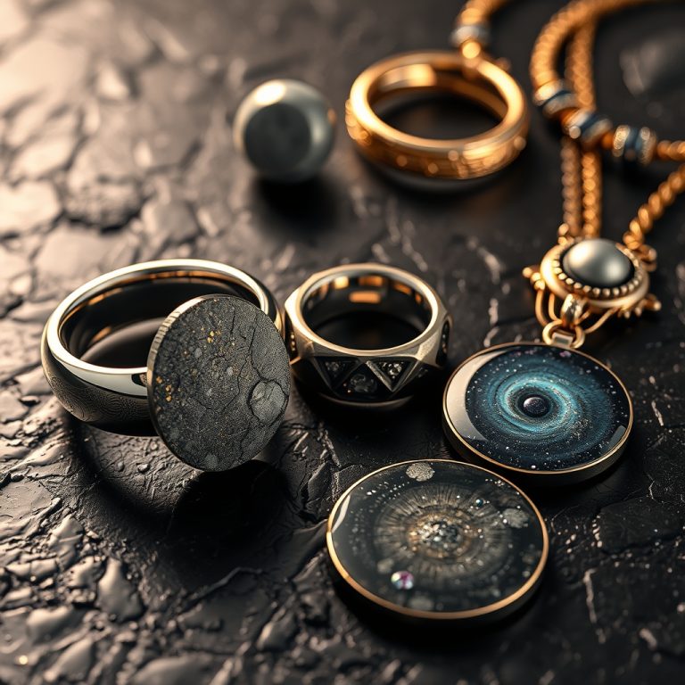 Stardust Adorned: The Otherworldly Beauty of Meteorite and Celestial Jewelry