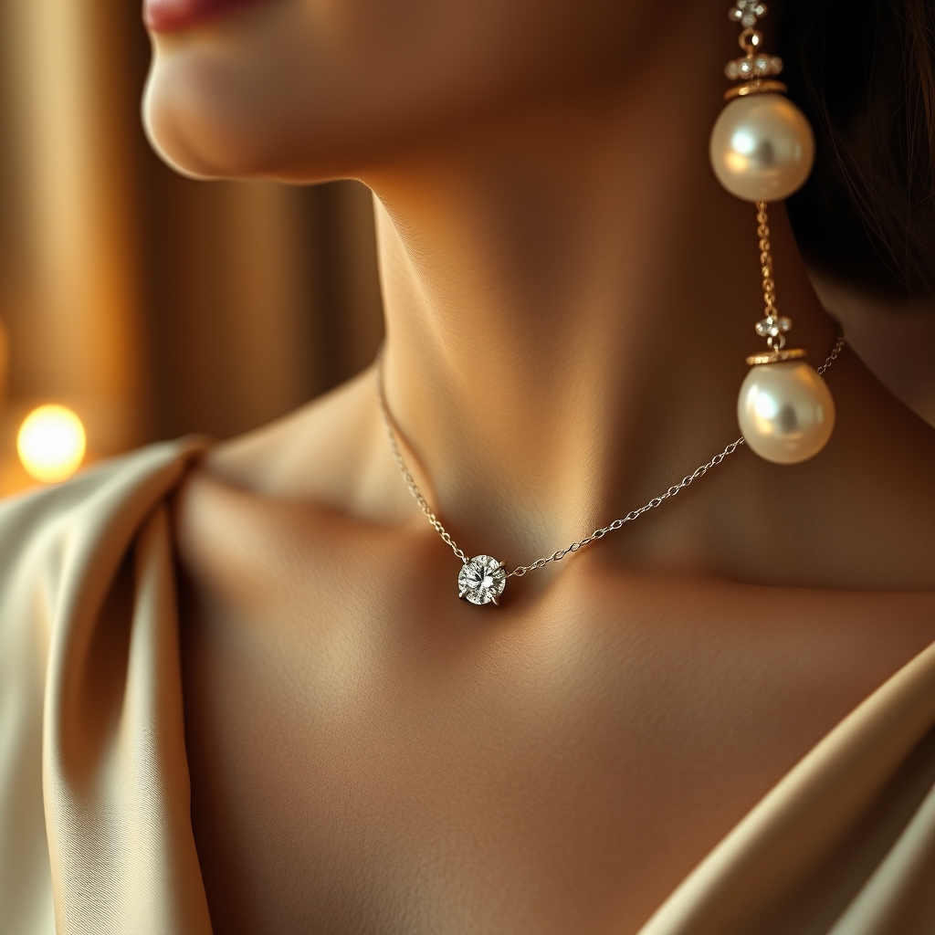 The Ethereal Dance of Light and Legacy: How Diamond Necklaces and Pearl Earrings Weave Timeless Narratives
