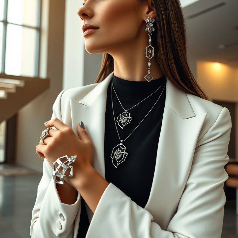 White Metal Architectural Jewelry: A Modern Take on Classic Designs
