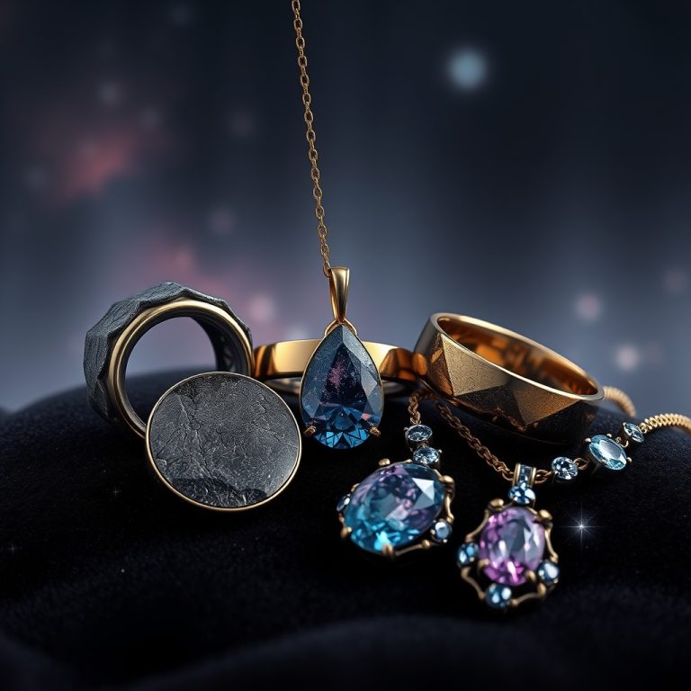Celestial Whispers: The Ethereal Beauty of Meteorite and Space-Inspired Jewelry